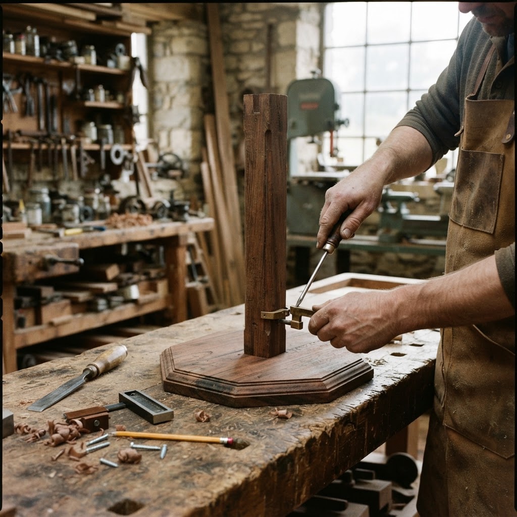 Vintage Patinated Copper Victorian Armillary Sphere Seed Orbit — step 1