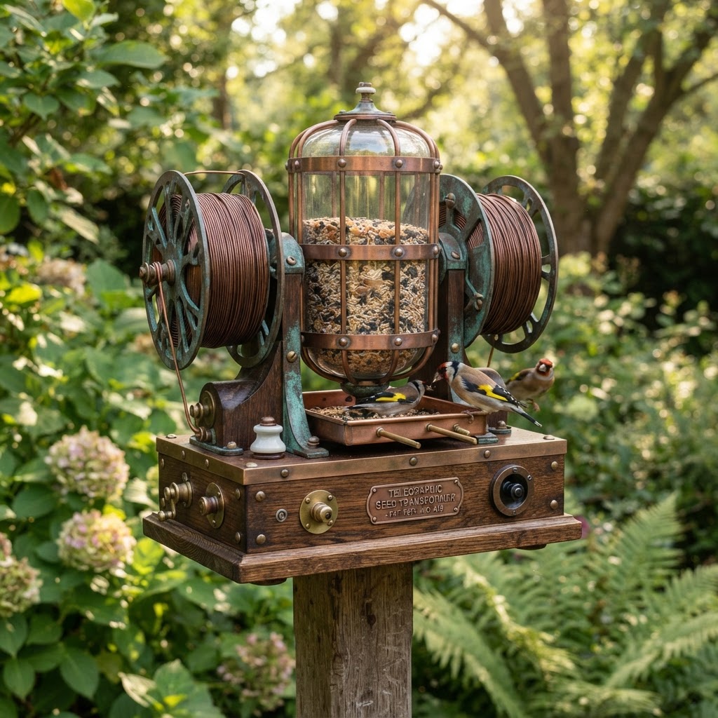 Vintage Patinated Copper Victorian Telegraphic Induction Coil Seed Transformer