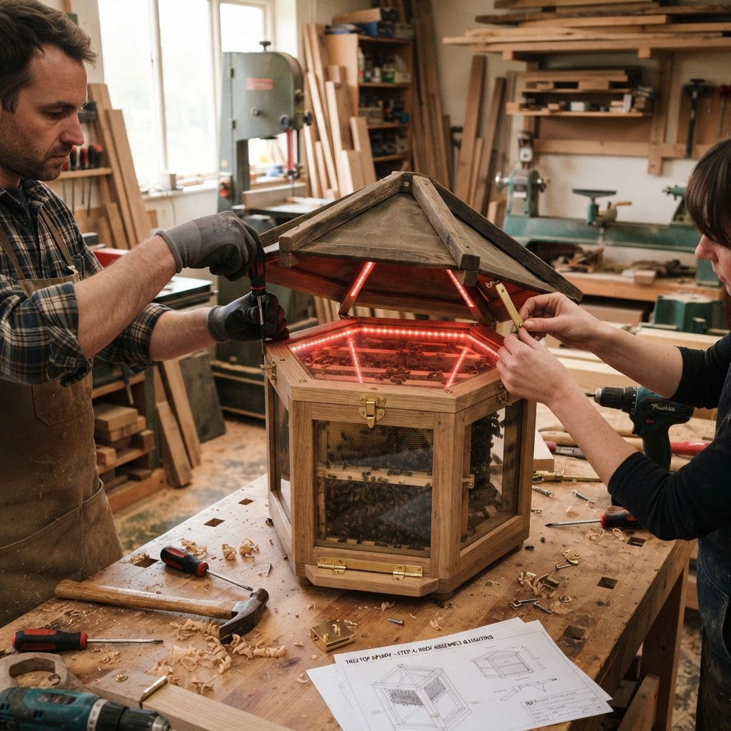 Bespoke Treetop Apiary Observation Hive Chamber — step 4