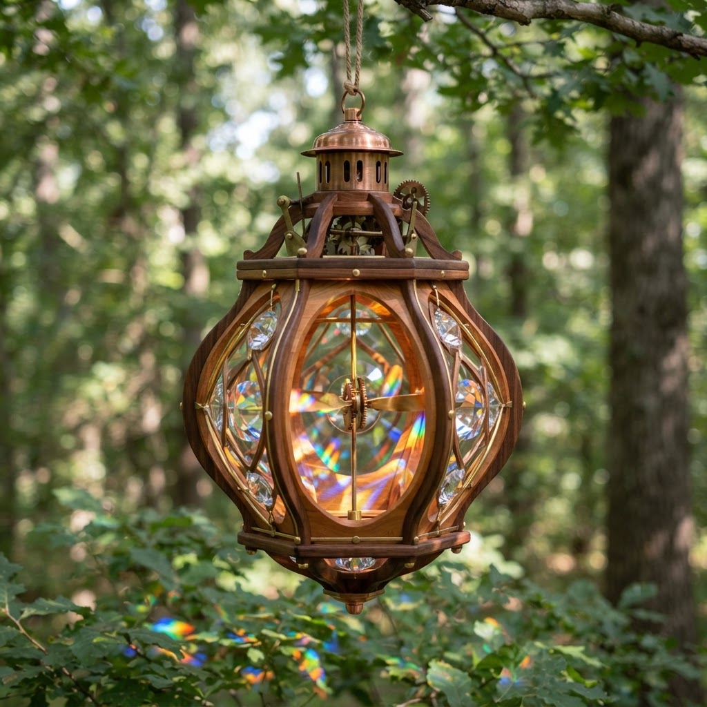 Kinetic Treetop Kaleidoscope Viewing Lantern