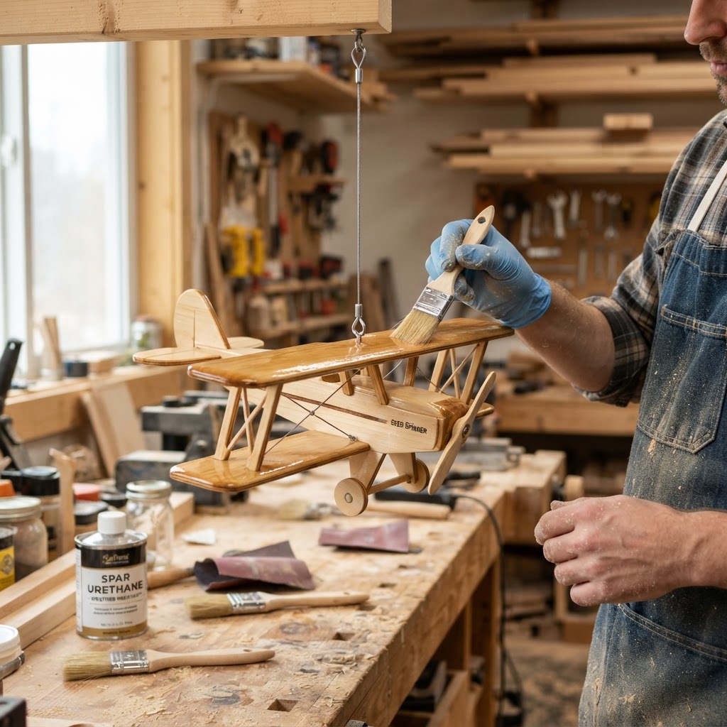 Aeronautical Biplane Propeller Seed Spinner — step 4