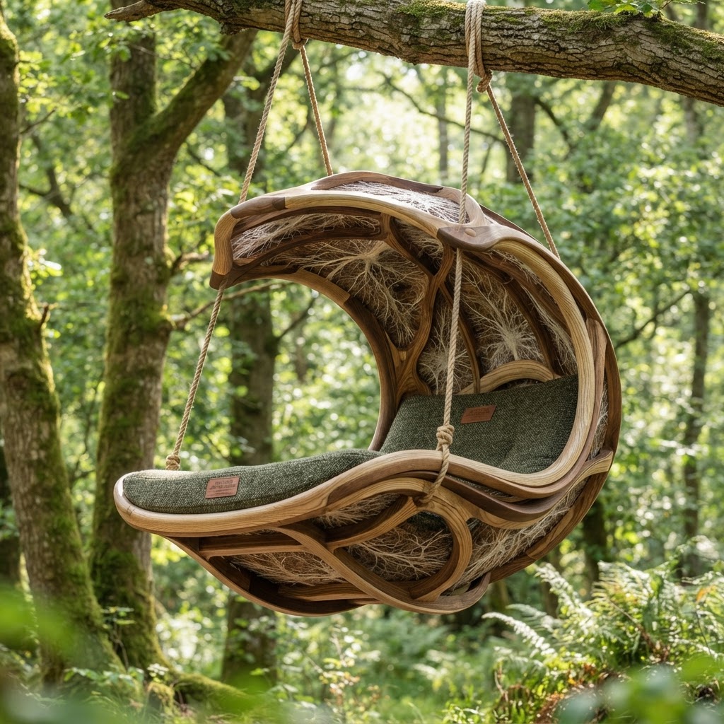 Bespoke Treetop Dendritic Mycelium-Infused Phyto-Gravitational Sap-Flow Canopy Acoustic Lounger
