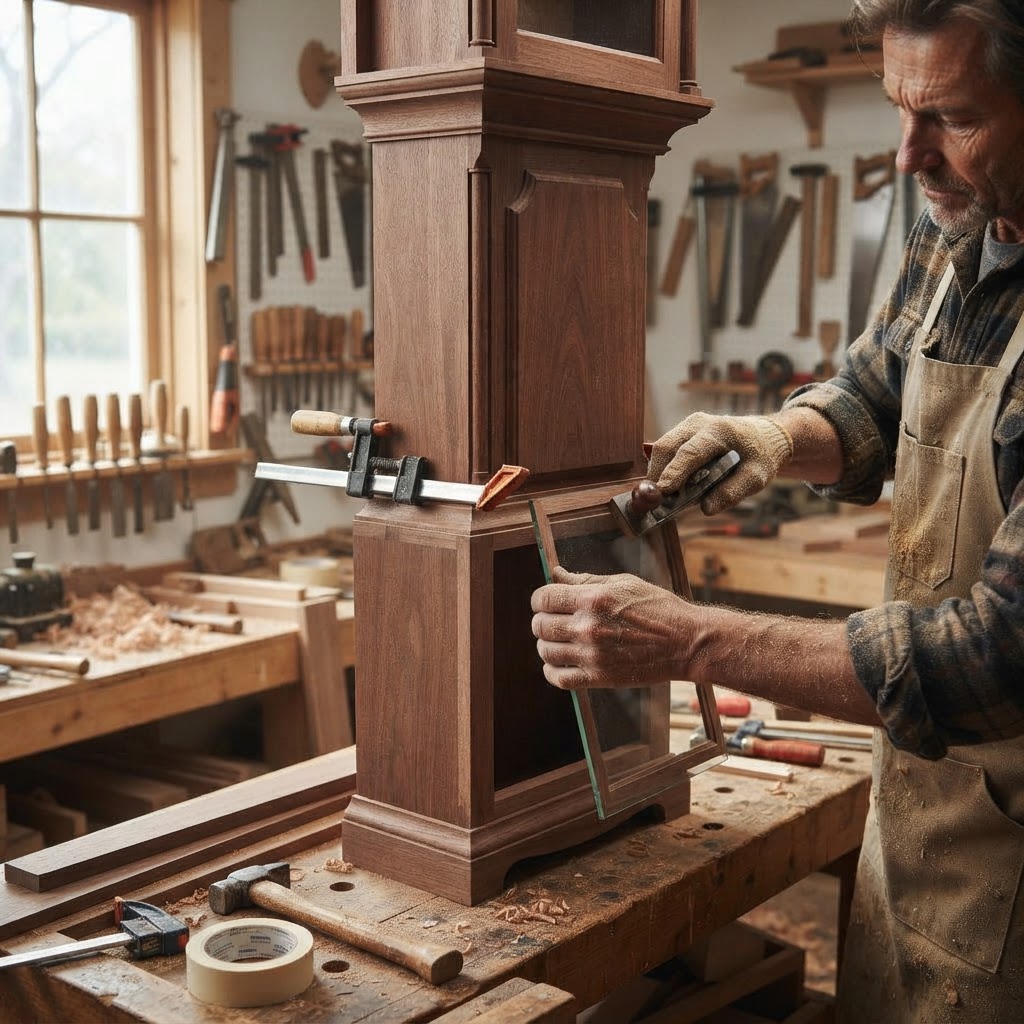 Vintage Brass Clockwork Pendulum Seed Timepiece — step 1