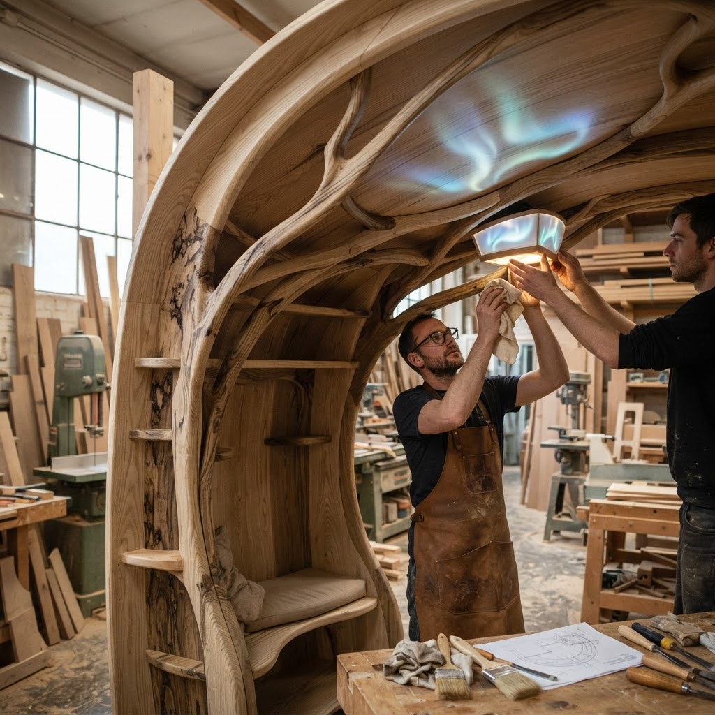 Bespoke Treetop Dendritic Mycelium-Infused Phyto-Osmotic Sap-Flow Canopy Aurora-Mapping Reading Nook — step 4