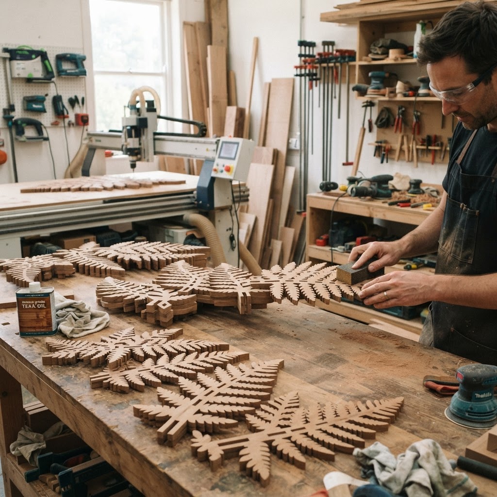 Verdant Fractal Fern Canopy Daybed — step 2