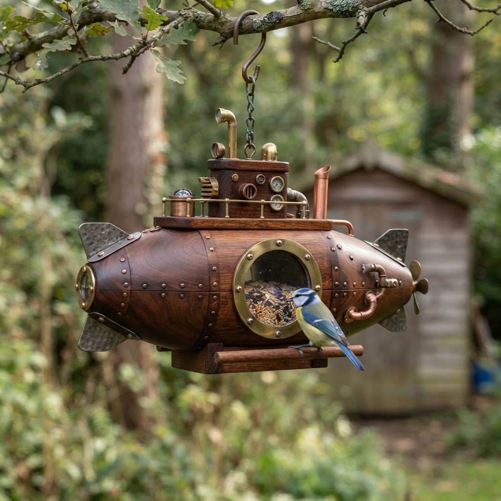 Steampunk Submarine Porthole Seed Chamber