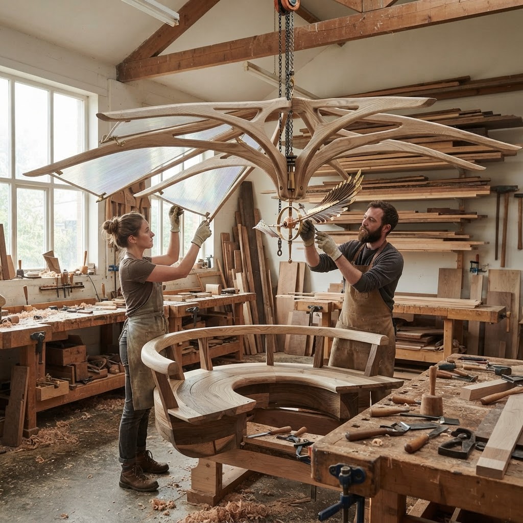 Bespoke Treetop Dendritic Mycelium-Infused Phyto-Electrolytic Sap-Flow Canopy Aurora-Vane Breakfast Nook — step 3