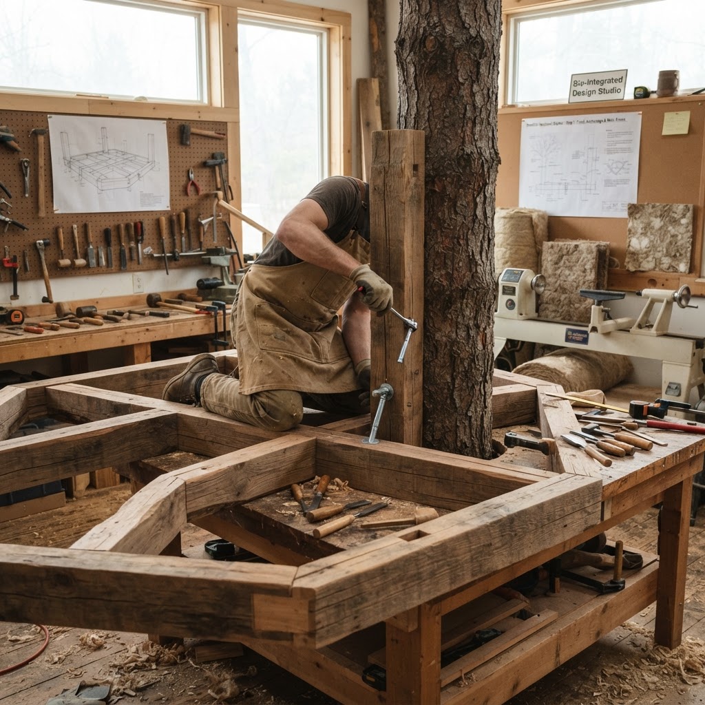 Bespoke Treetop Dendritic Mycelium-Infused Phyto-Static Sap-Flow Barometric Daybed — step 1