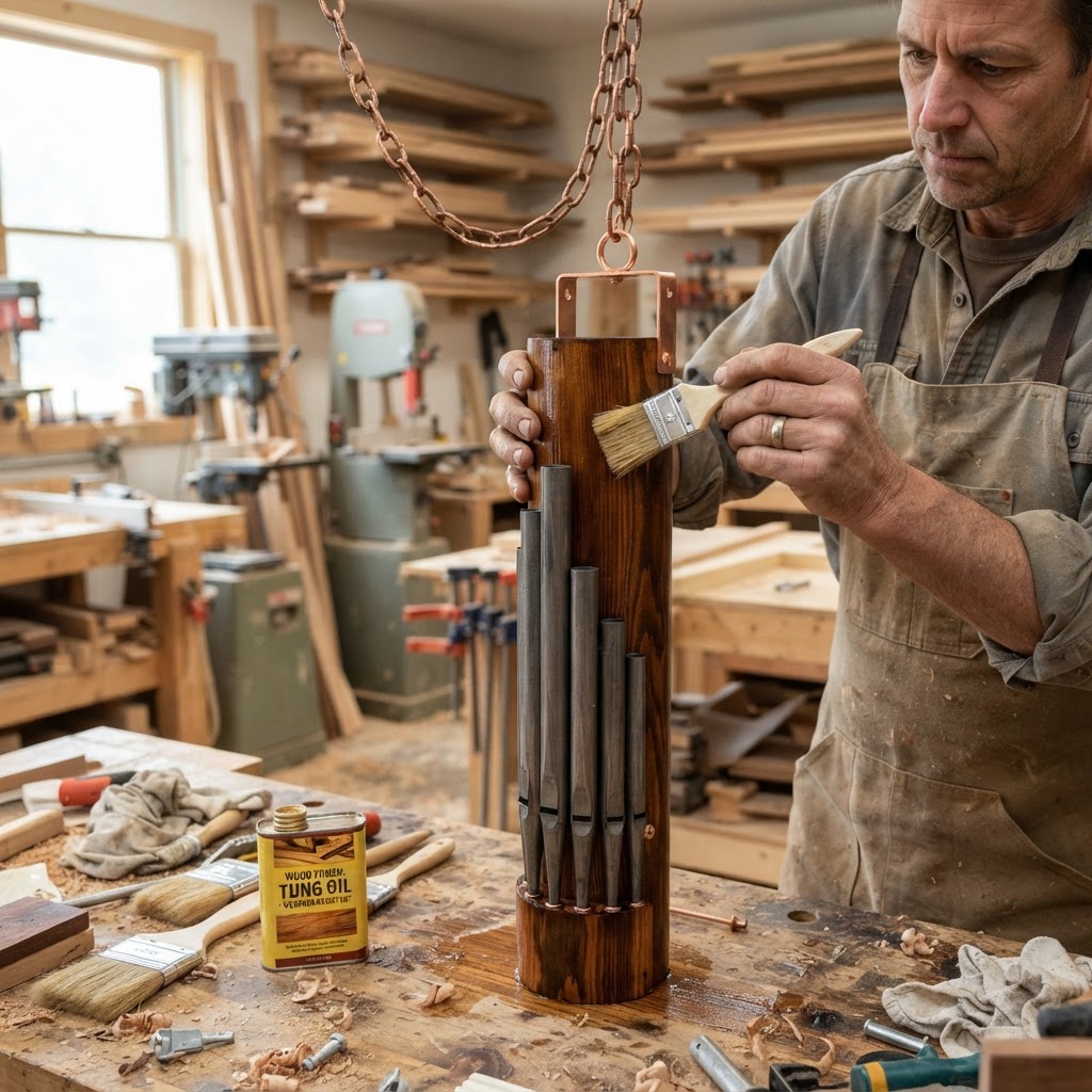 Cylindrical Pipe Organ Flute Seed Feeder — step 4