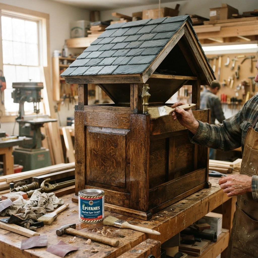 Weathered Salvage Pipe Organ Seed Console — step 4