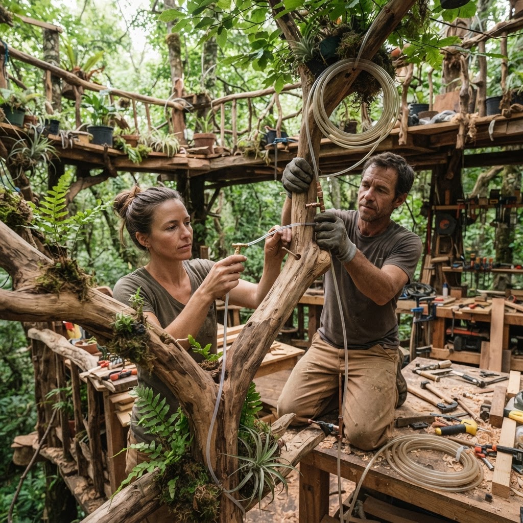 Bespoke Treetop Dendritic Mycelial Epiphyte Propagation Terrace — step 4
