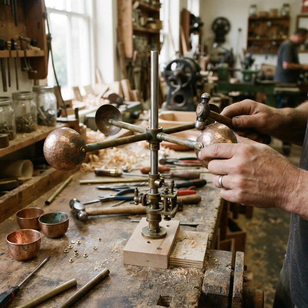 Vintage Patinated Copper Victorian Telegraphic Induction Anemometer Seed Vane — step 2