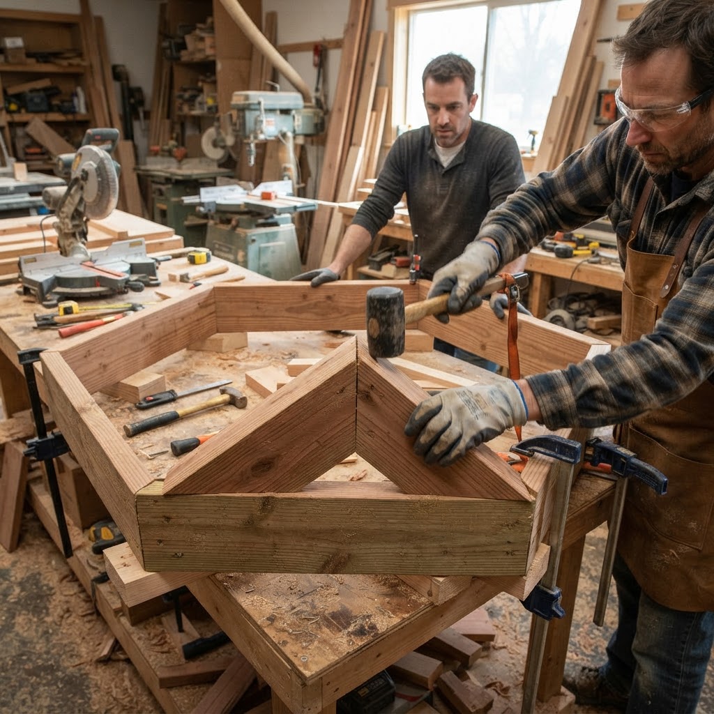 Hexagonal Canopy Lookout Deck — step 2