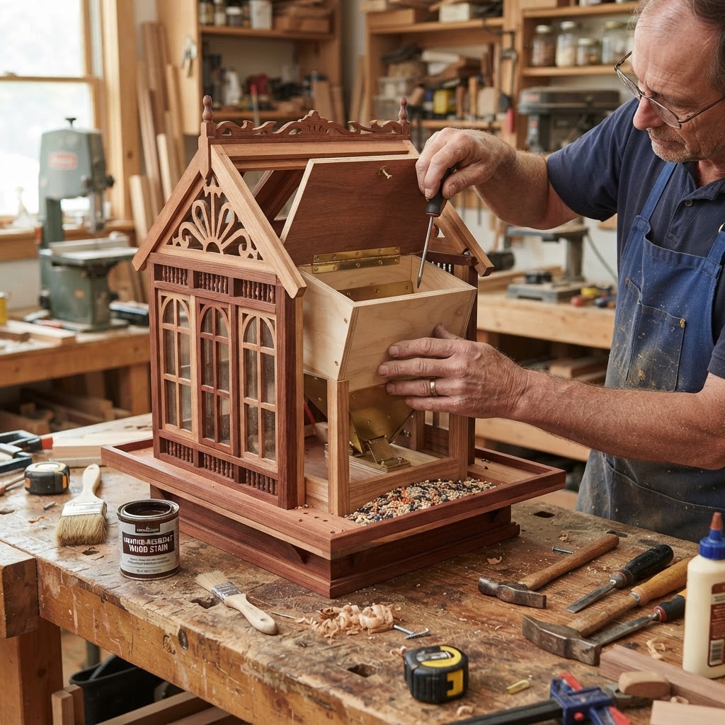 Articulated Victorian Conservatory Greenhouse Feeder — step 4