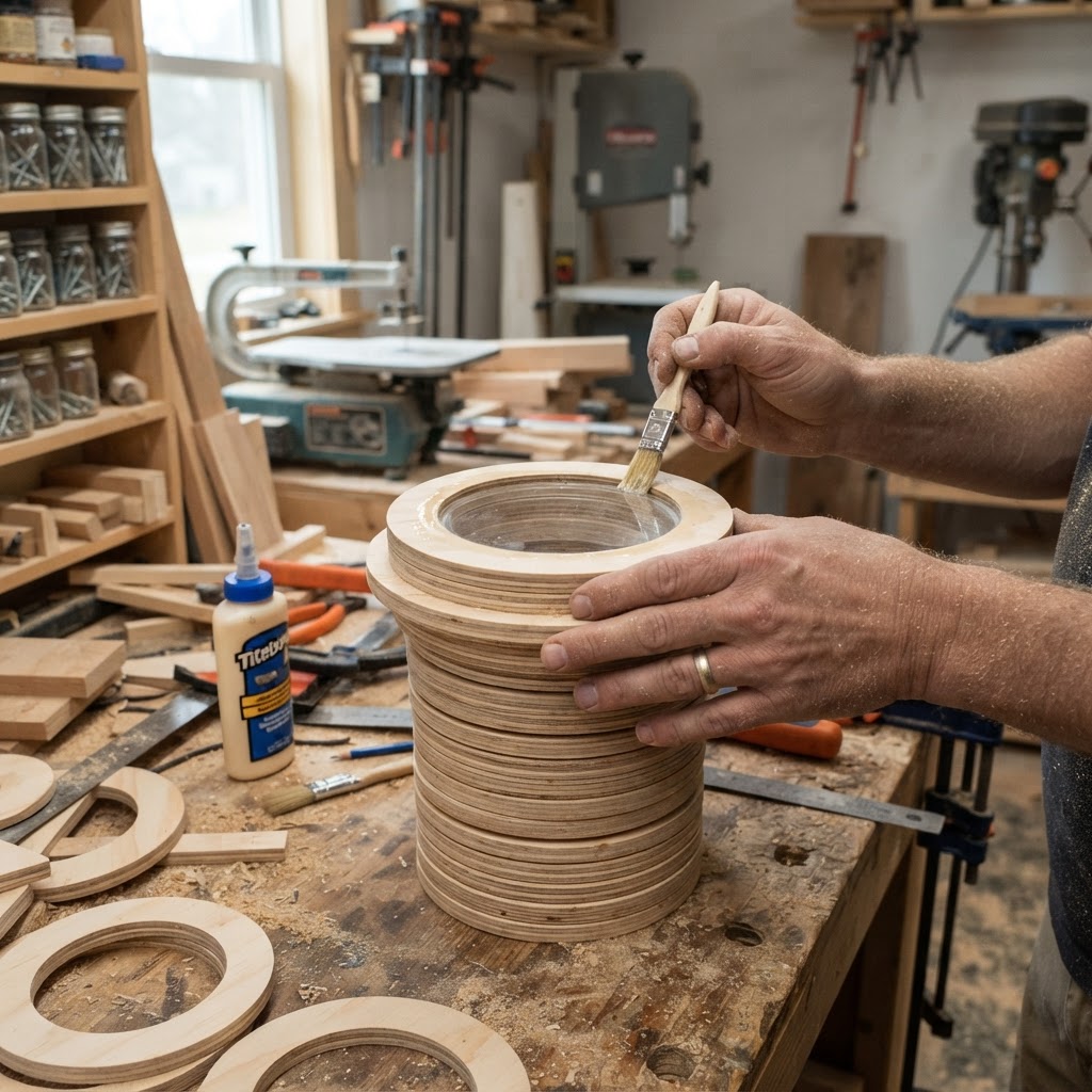 Vintage Camera Lens Bird Feeder — step 2