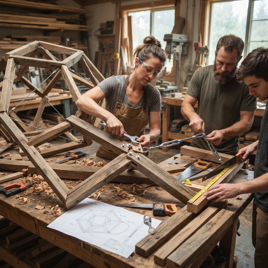 Bespoke Treetop Dendritic Mycelium-Infused Phyto-Ionic Sap-Thermal Meditation Pod — step 1