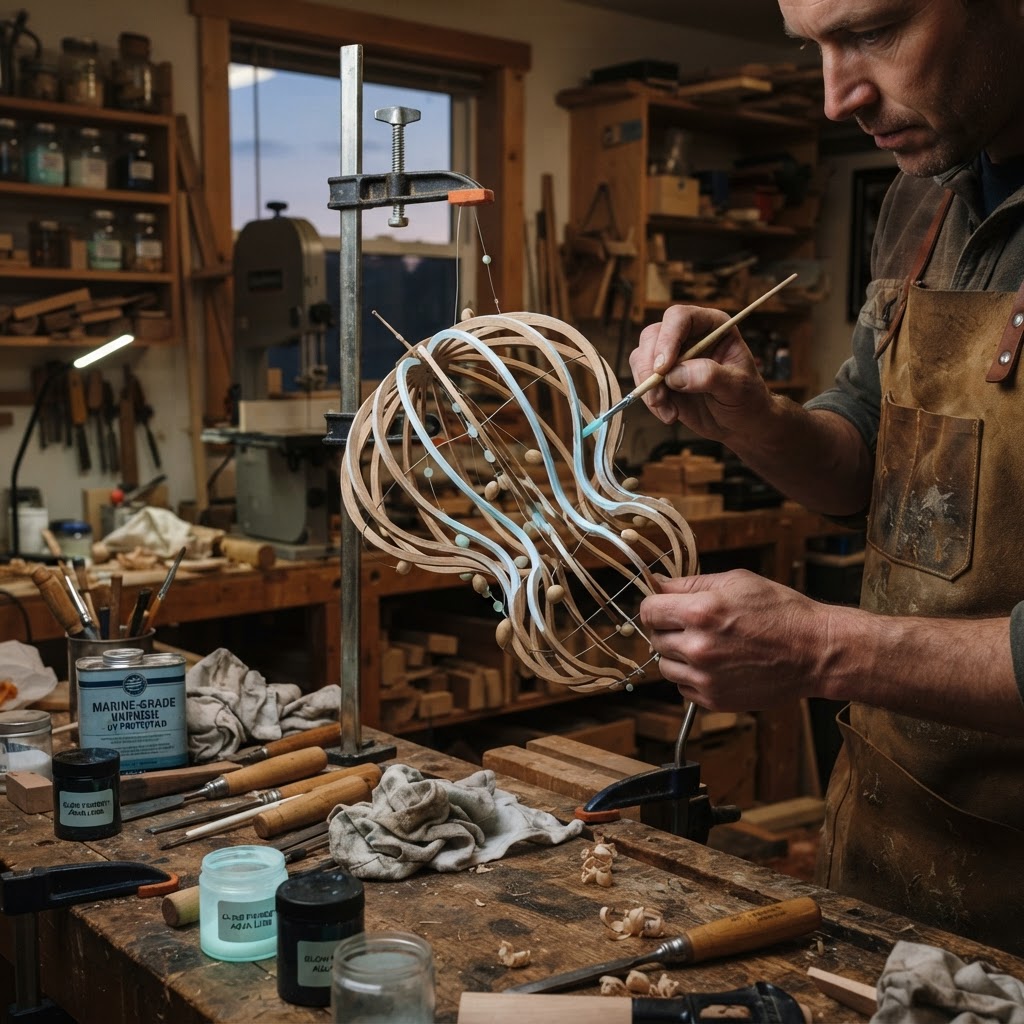 Bioluminescent Jellyfish Tentacle Seed Hanging Lantern — step 4