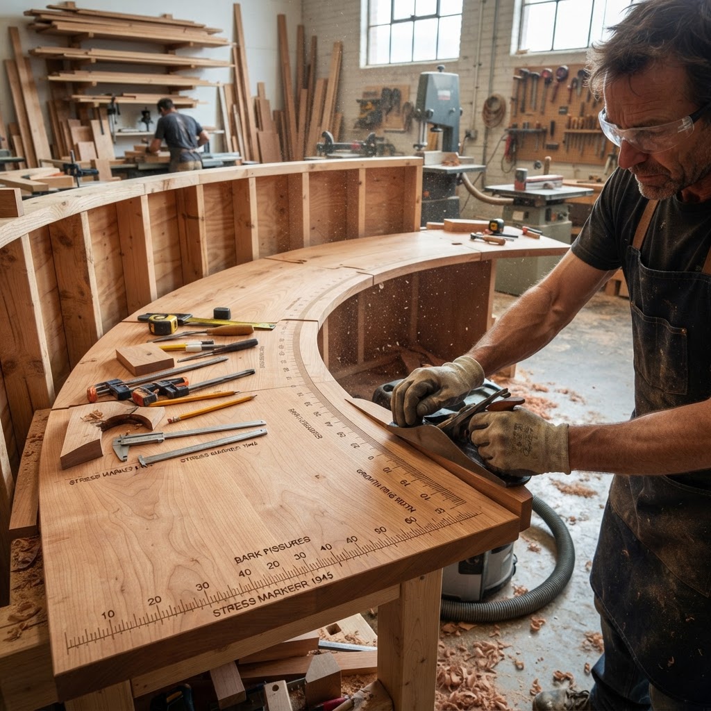 Bespoke Treetop Dendro-Chronological Ring-Study Rotunda — step 3