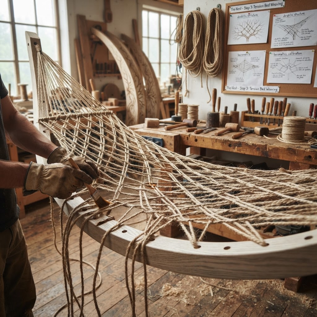 Bespoke Treetop Dendritic Mycelium-Infused Phyto-Baric Sap-Flow Canopy Levitation Nest — step 3