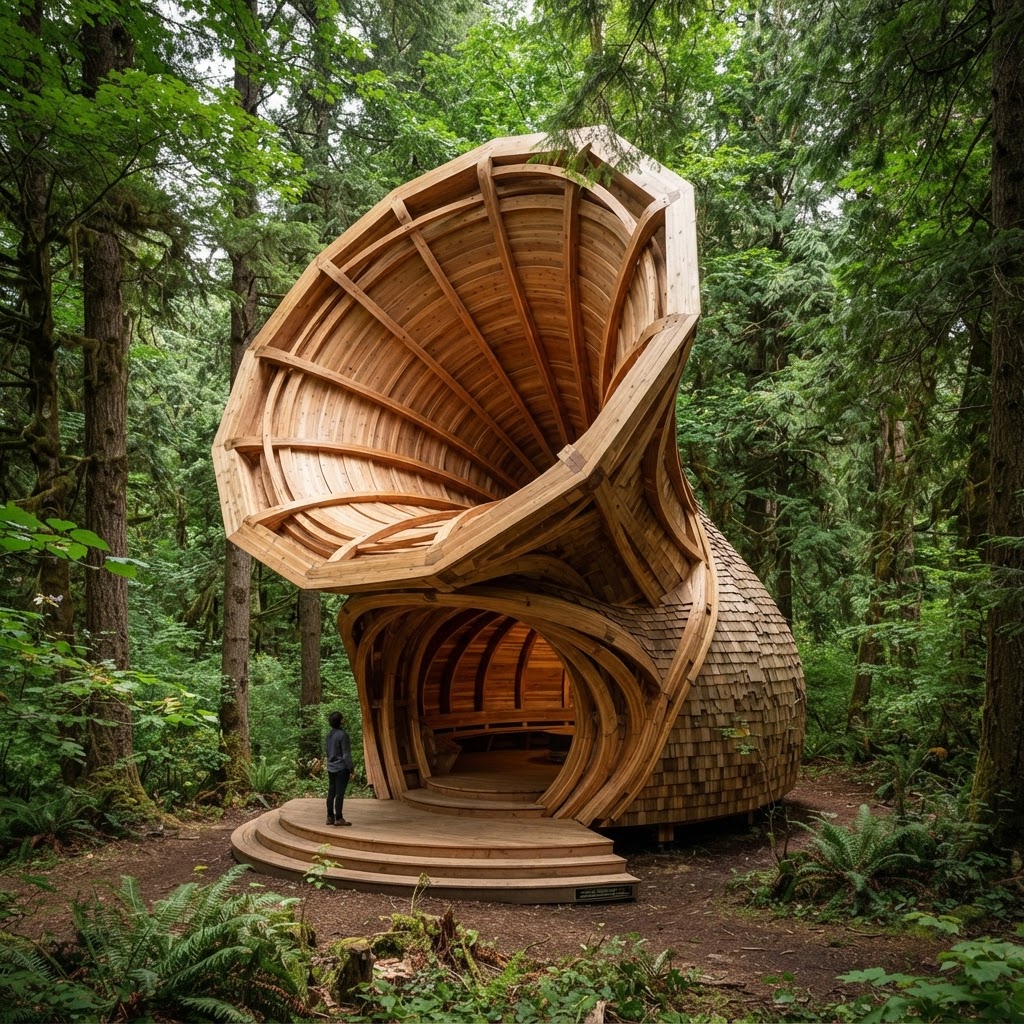 Acoustic Resonance Treetop Gramophone Pavilion