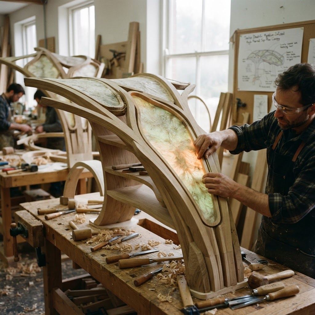 Bespoke Treetop Dendritic Mycelium-Infused Phyto-Thermal Sap-Flow Canopy Vapor-Condensation Reading Bench — step 2