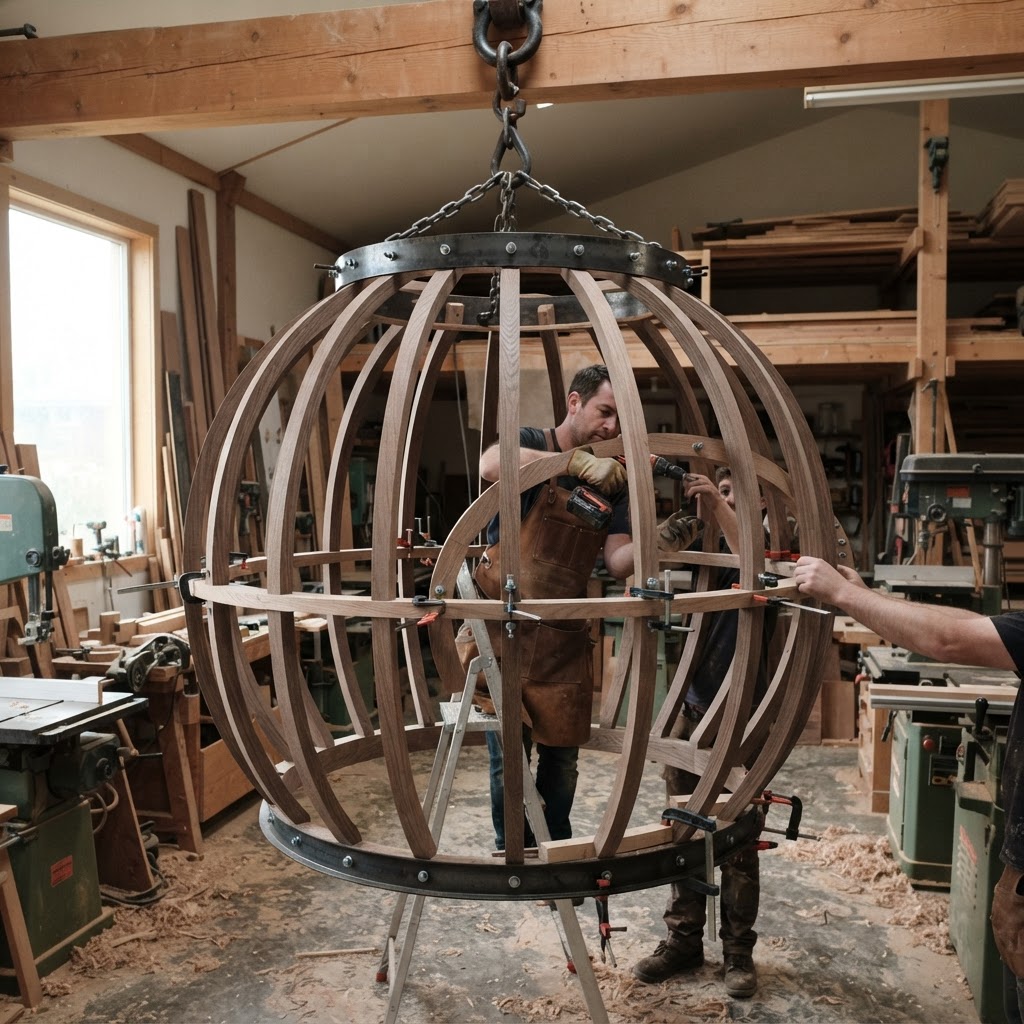 Suspended Charred Shou Sugi Ban Library Nook — step 1
