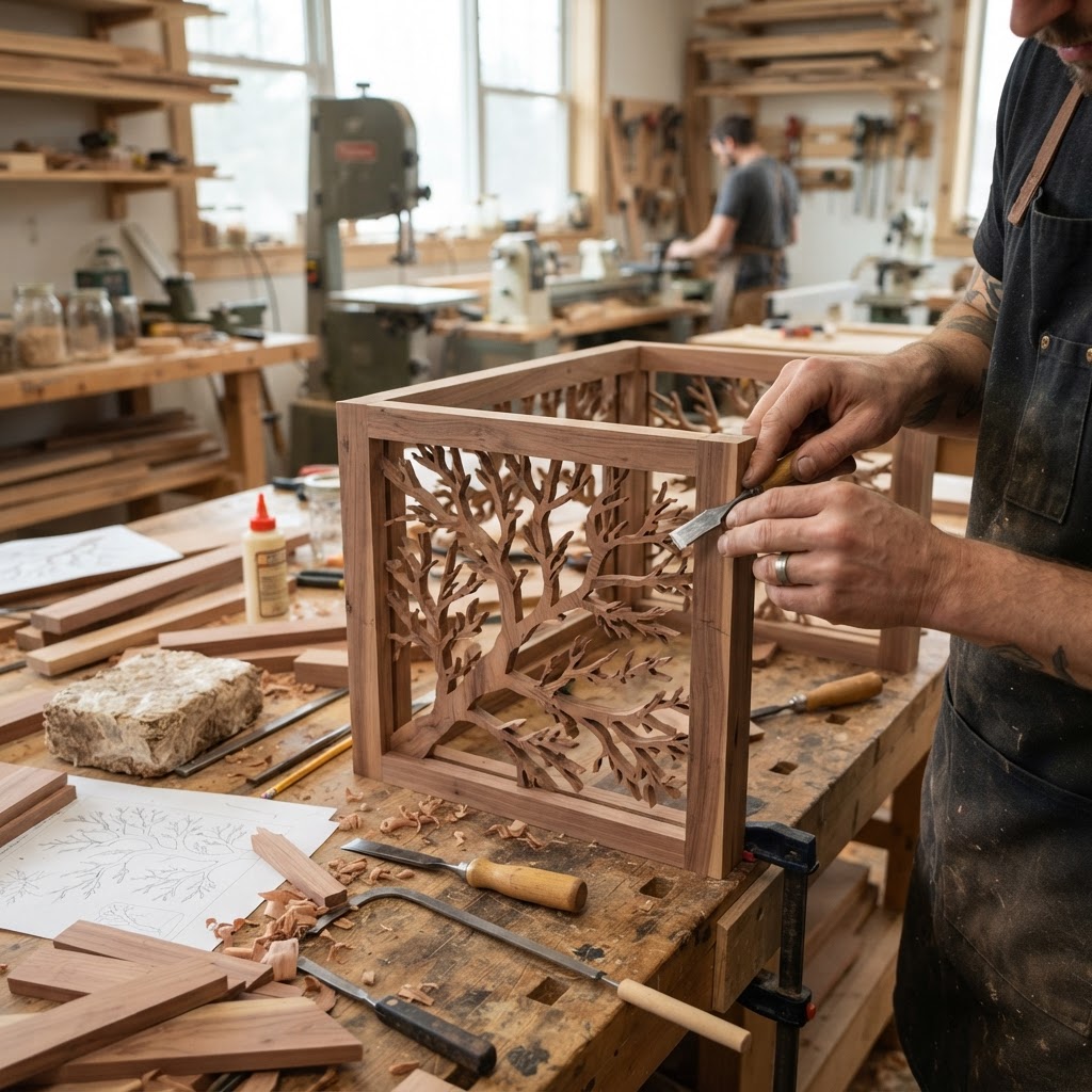 Bespoke Treetop Dendritic Mycelium-Infused Phyto-Pneumatic Sap-Flow Canopy Vapor-Synthesis Tea Chest — step 1