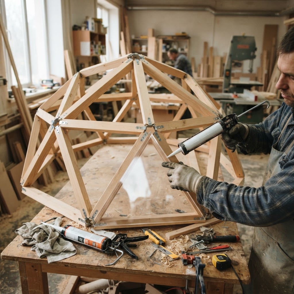 Crystalline Geodesic Dome Seed Greenhouse — step 2