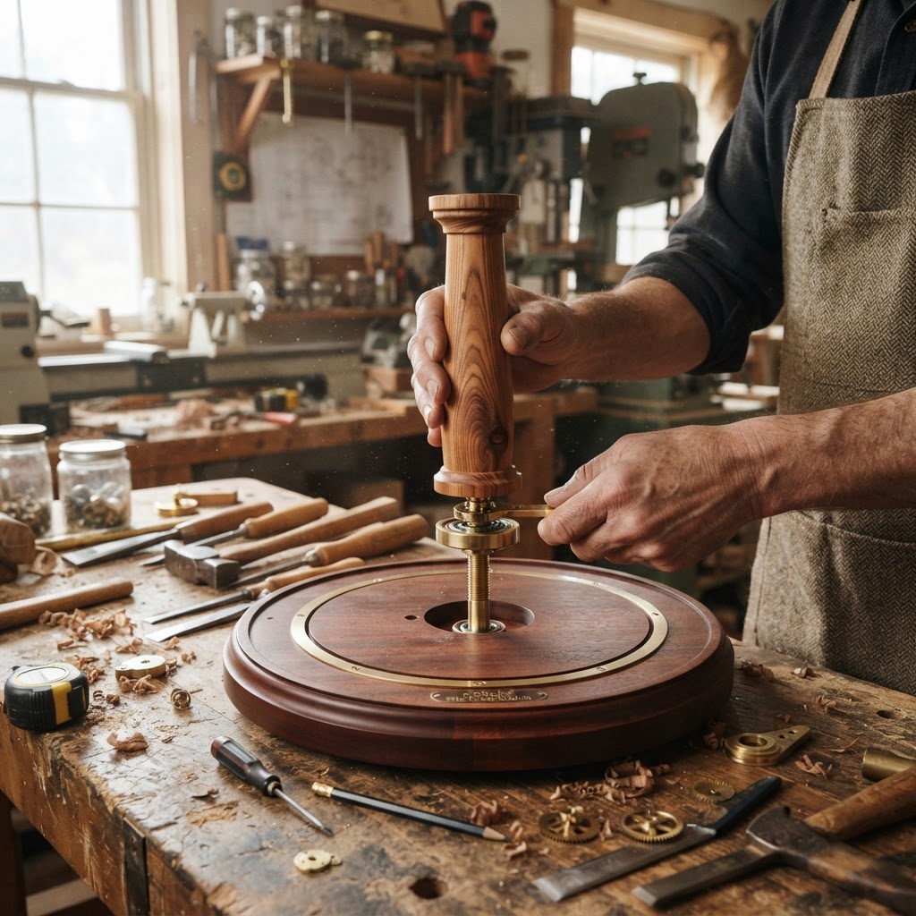 Vintage Patinated Copper Victorian Orrery Seed Planetarium — step 1