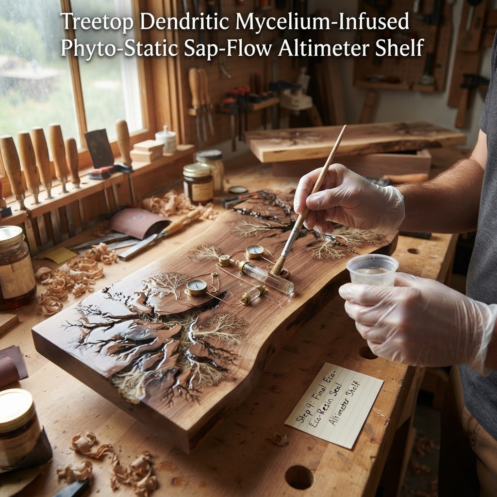 Bespoke Treetop Dendritic Mycelium-Infused Phyto-Static Sap-Flow Altimeter Shelf — step 4