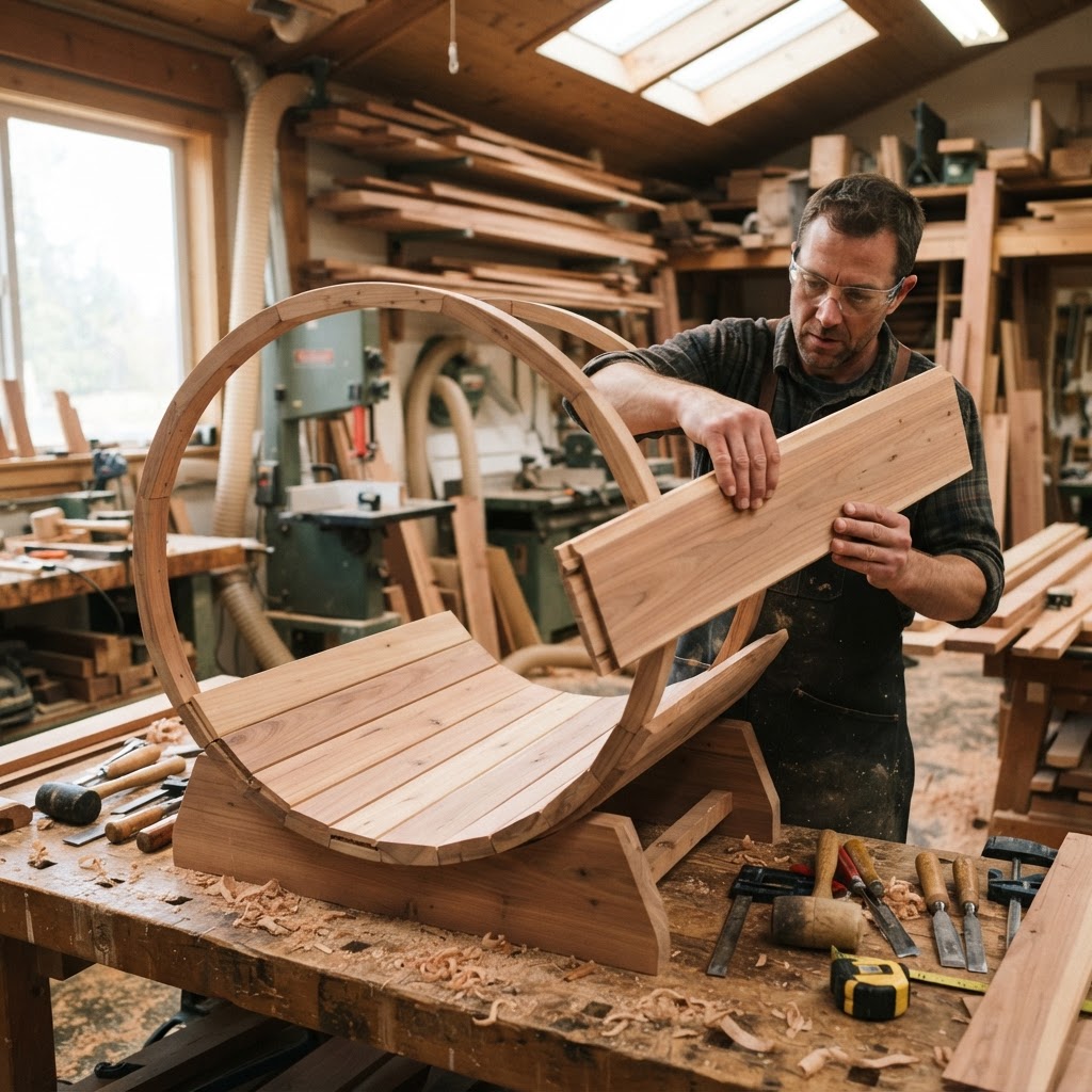 Bespoke Cedar Barrel Sauna Treetop Escape — step 2