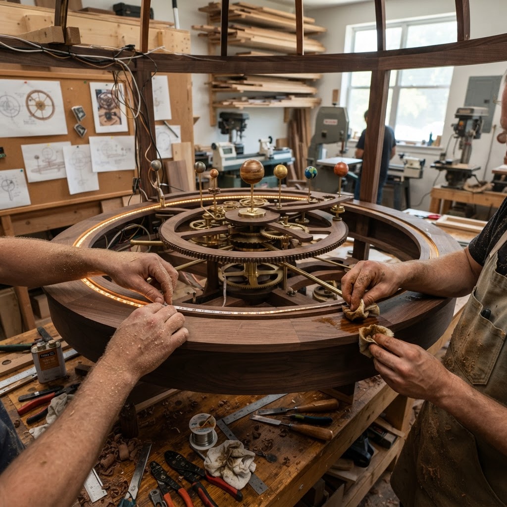 Bespoke Treetop Celestial Orrery Mechanical Observatory — step 4
