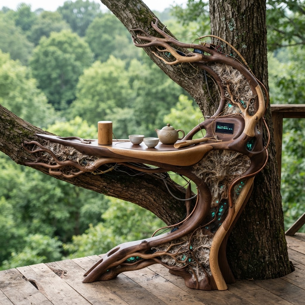 Bespoke Treetop Dendritic Mycelium-Infused Phyto-Oscillatory Sap-Flow Canopy Resonance-Mapping Tea Valet