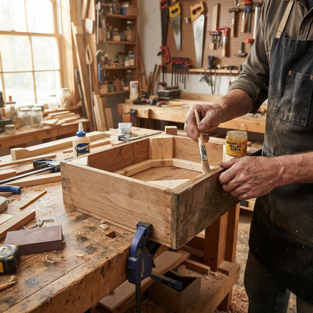Upcycled Drawer Cabinetry Bird Diner — step 1