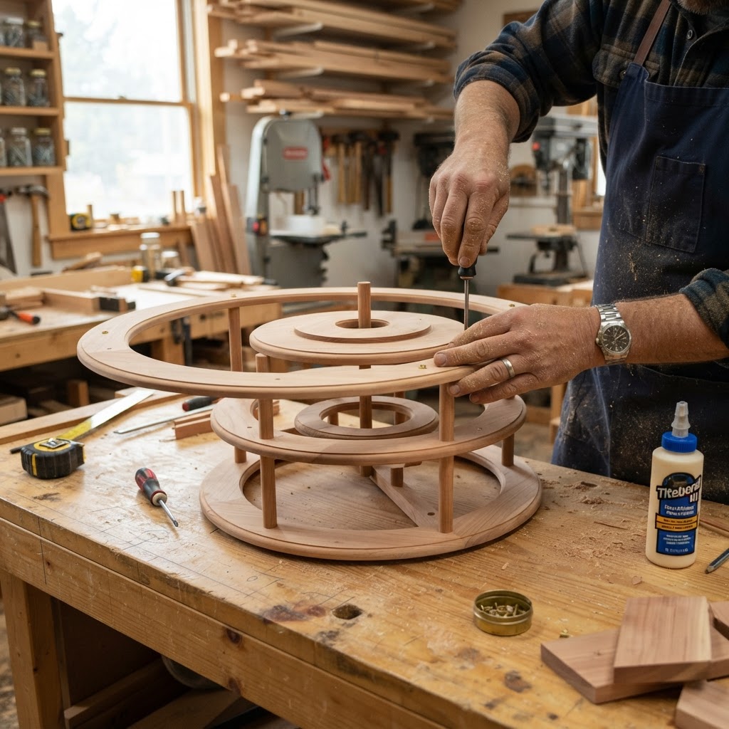 Vintage Patinated Copper Victorian Orrery Seed Planetarium — step 1