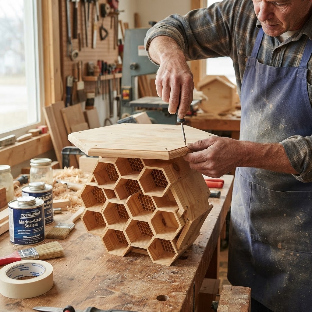 Fractal Geometric Honeycomb Hive Feeder — step 4