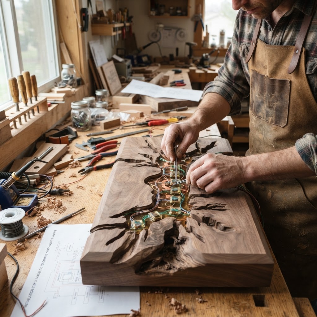 Bespoke Treetop Dendritic Mycelium-Infused Phyto-Magnetic Sap-Flow Canopy Gravity-Mapping Meditation Plinth — step 3