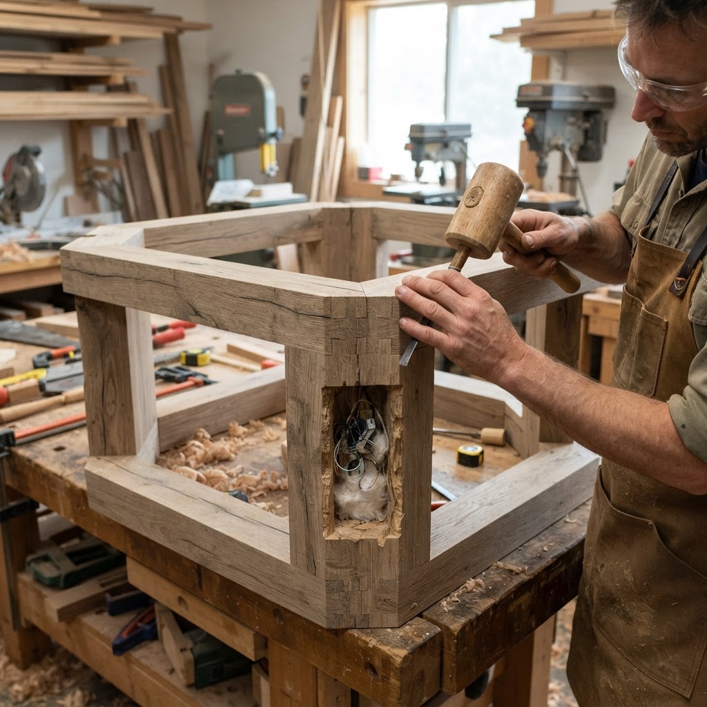 Bespoke Treetop Dendritic Mycelium-Infused Phyto-Pulsatile Sap-Flow Canopy Aurora-Tracking Meditation Plinth — step 1