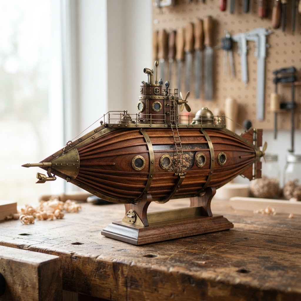 Steampunk Nautilus Submarine Seed Vessel