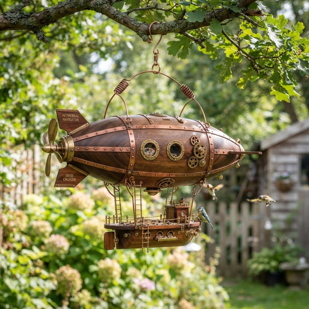 Steampunk Dirigible Airship Seed Cruiser