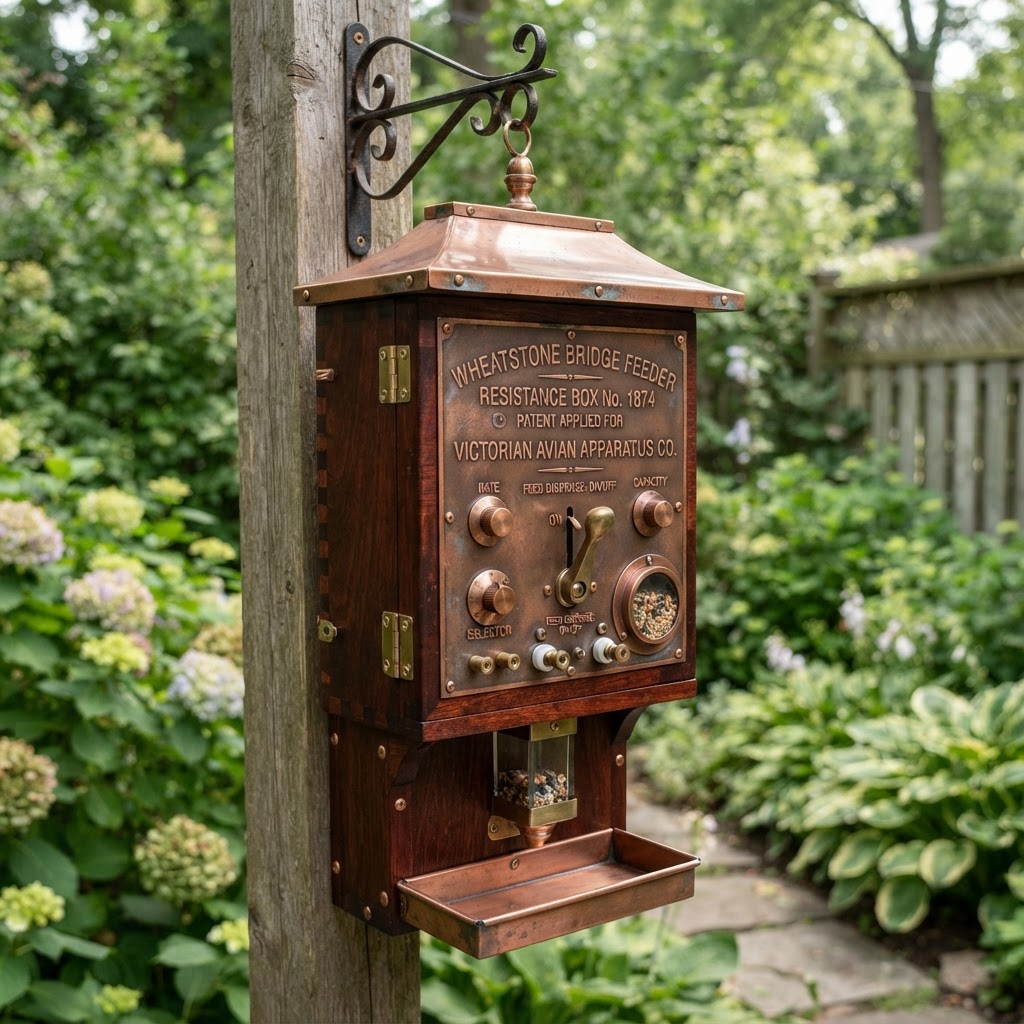 Vintage Patinated Copper Victorian Telegraphic Wheatstone Bridge Seed Resistance-Box