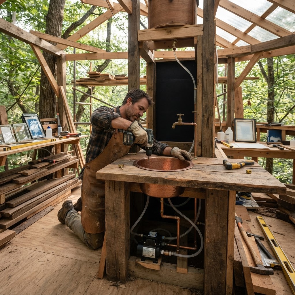 Bespoke Treetop Cyanotype Sunlight Exposure Studio — step 3
