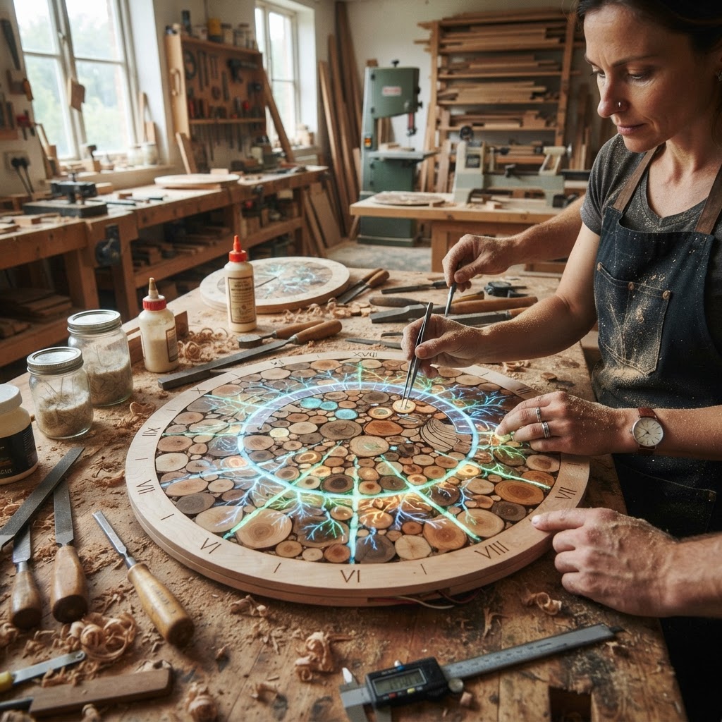 Bespoke Treetop Dendritic Mycelium-Infused Phyto-Chrono-Solar Canopy Sundial — step 3