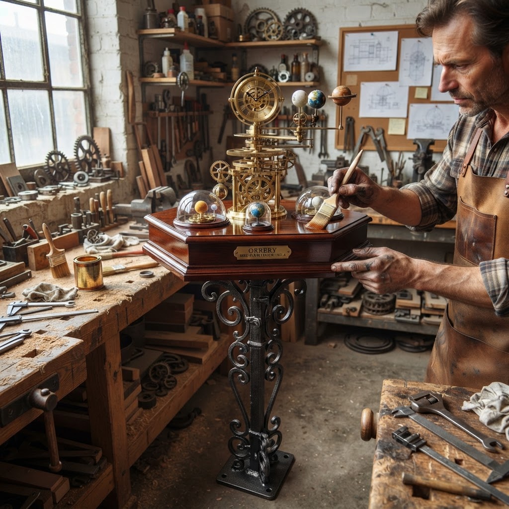 Steampunk Victorian Brass Orrery Seed Planetarium — step 4