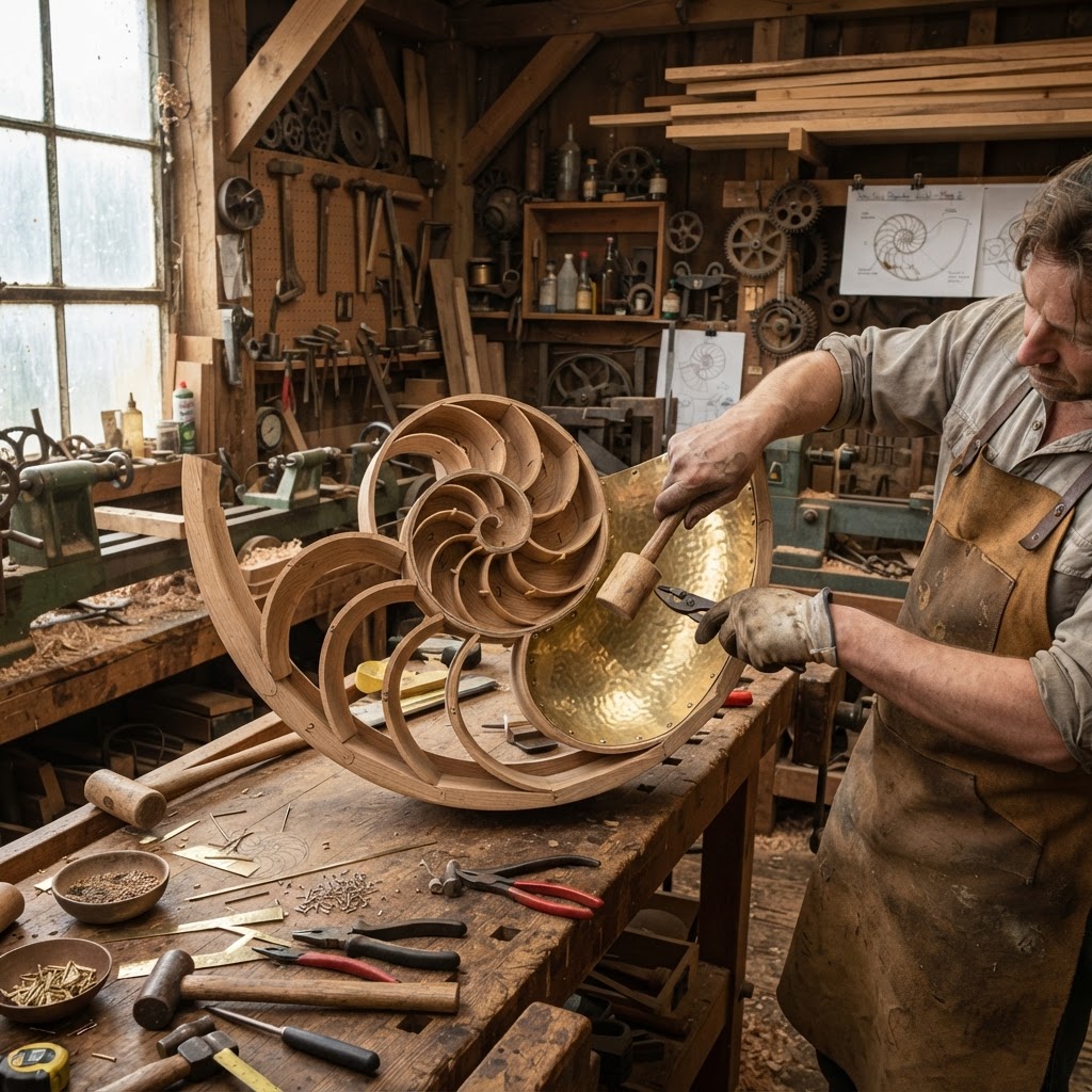 Steampunk Nautilus Spiral Shell Seed Chamber — step 2