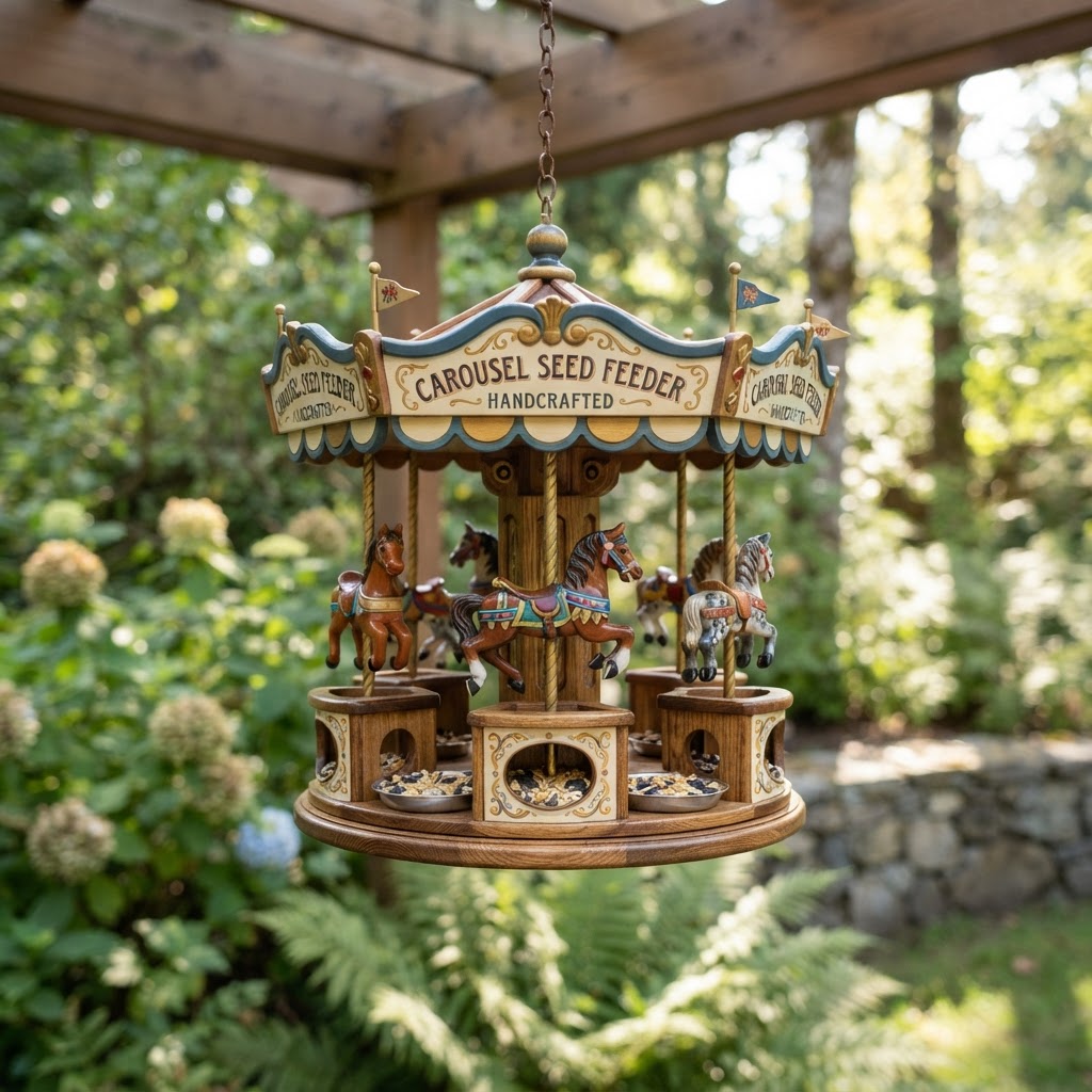 Vintage Carousel Horse Seed Merry-Go-Round