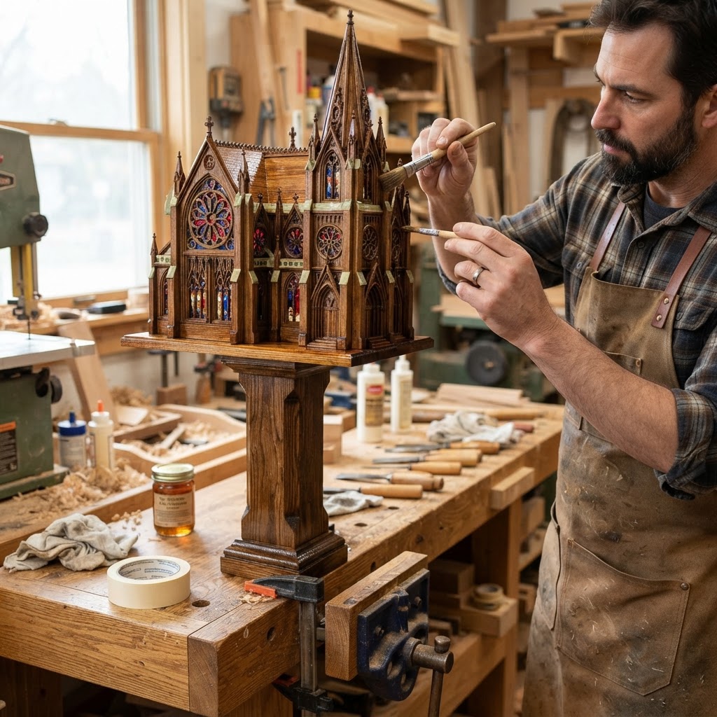 Gothic Cathedral Stained-Glass Seed Sanctuary — step 4