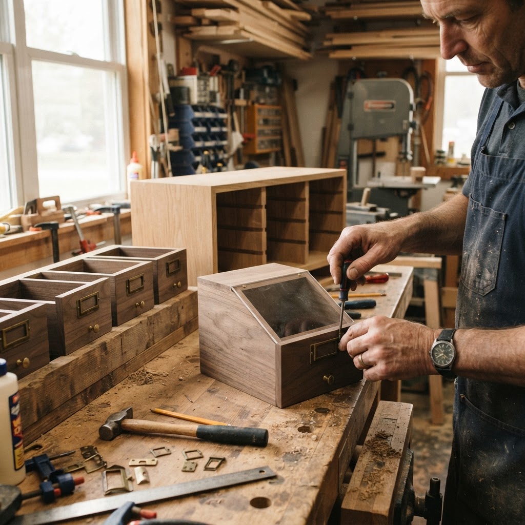 Vintage Library Card Catalog Seed Organizer — step 2