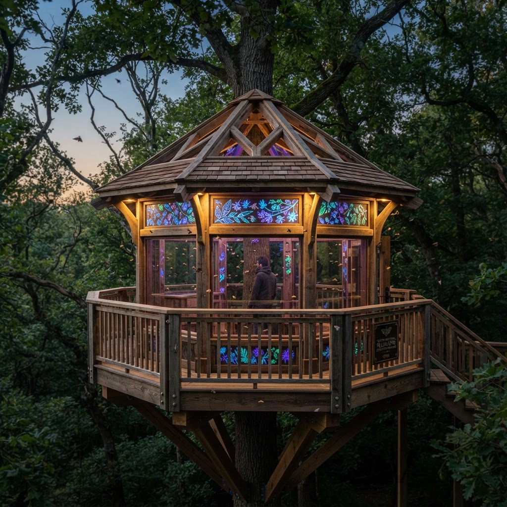 Bespoke Treetop Nocturnal Pollinator Observation Pavilion