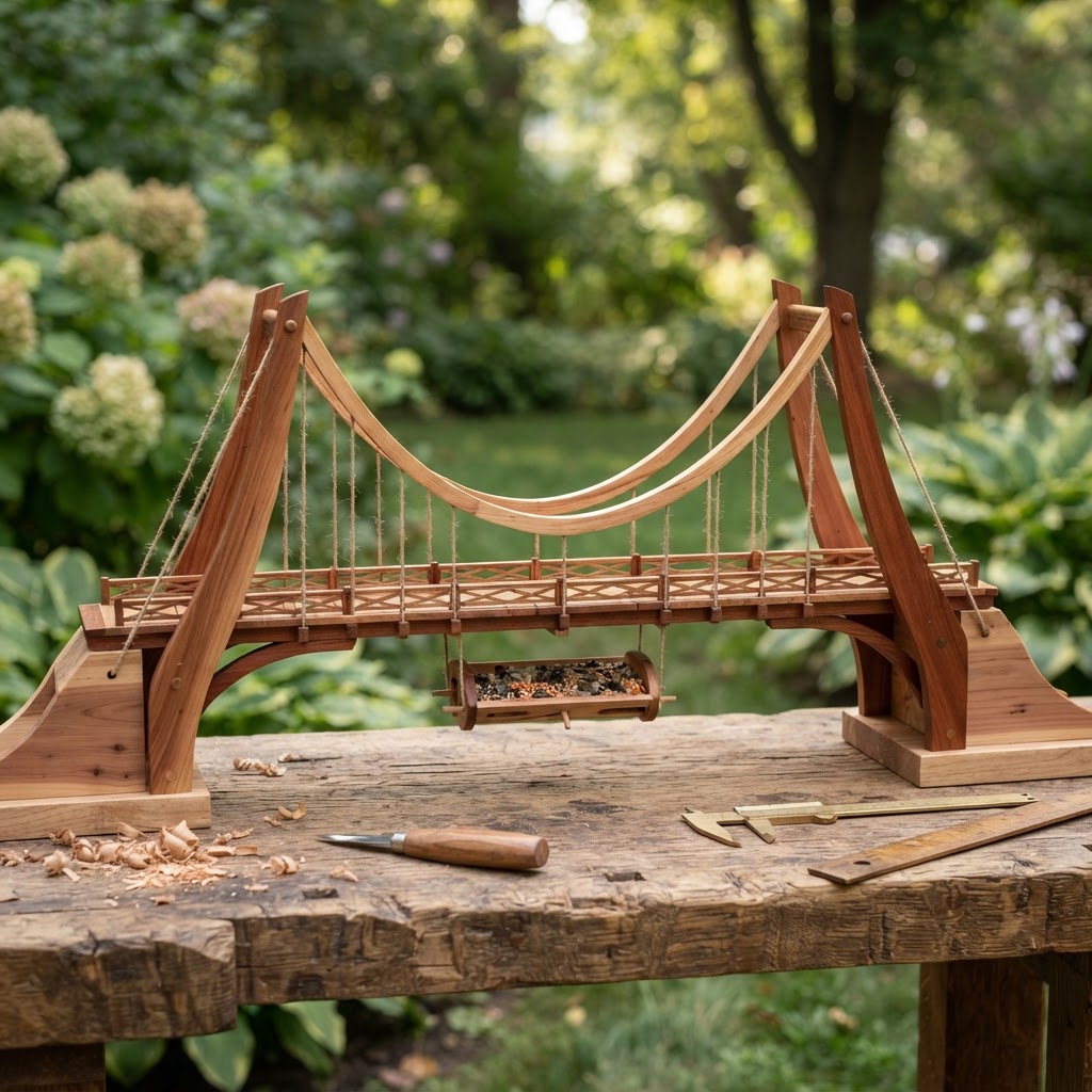 Catenary Arch Suspension Bridge Seed Span